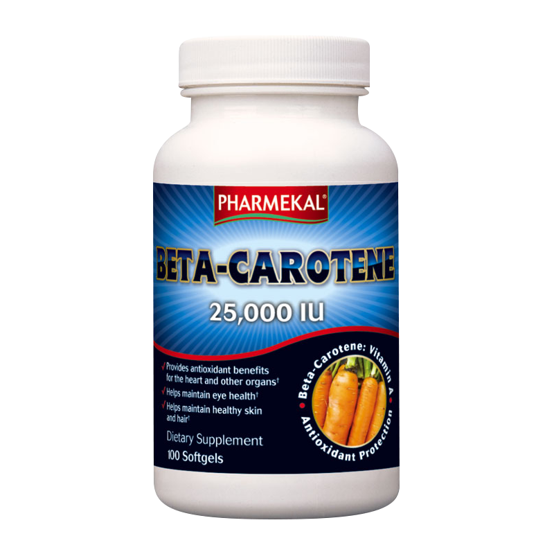 BetaCarotene 25,000 IU (100 caps) Pharmekal